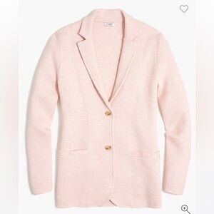 J. Crew School Boy Sweater Blazer - Quartz Pink